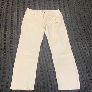 Indigo Six Women's Straight Jeans in Cream